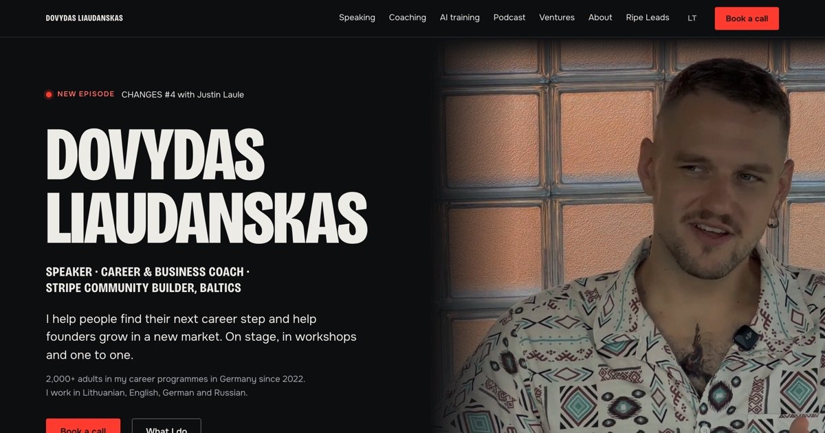 liaudanskas.lt asmeninė Dovydo Liaudansko svetainė