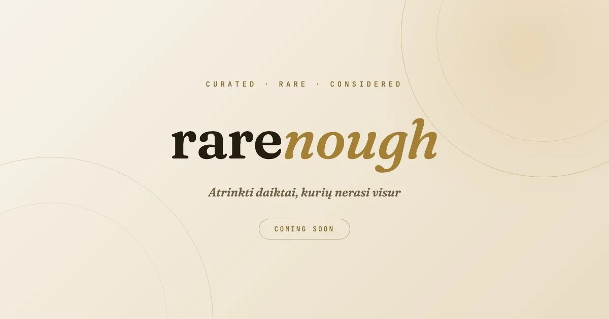 Rarenough e. komercijos projektas